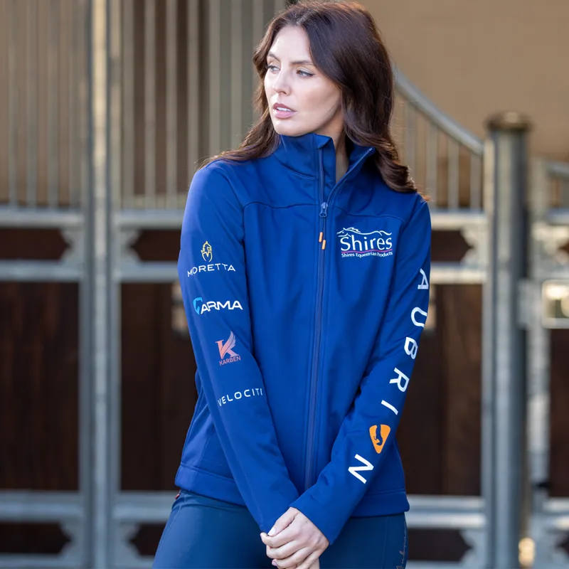 Aubrion Unisex Branded Softshell Jacket - Navy-4